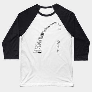 The TBR Pile Baseball T-Shirt